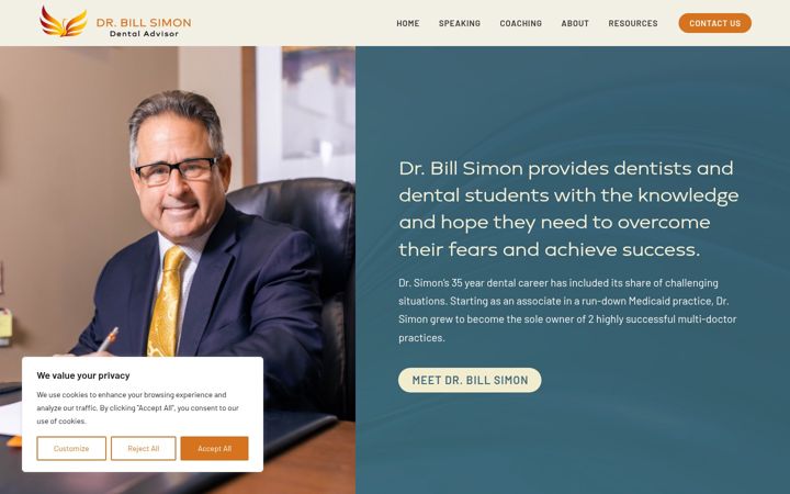 Screenshot of drbillsimon.com