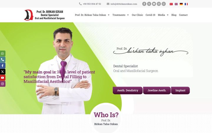 Screenshot of drbirkanozkan.com
