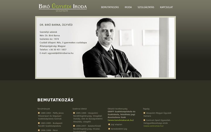Screenshot of drbirobarna.hu