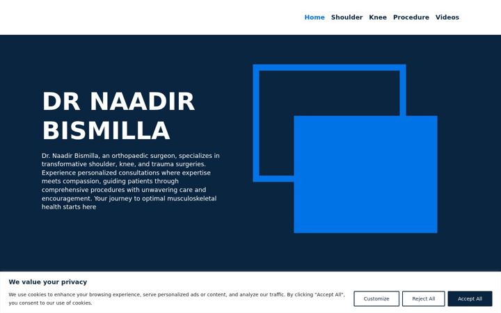 Skärmbild av drbismilla.co.za