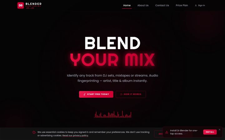 Screenshot of drblender.com