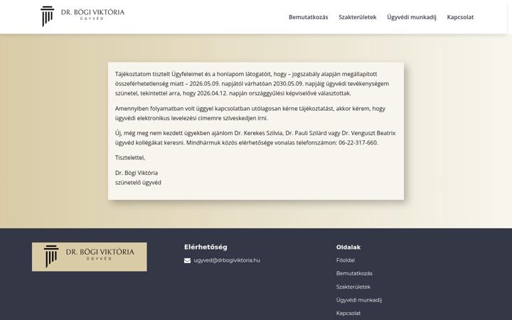 Screenshot of drbogiviktoria.hu