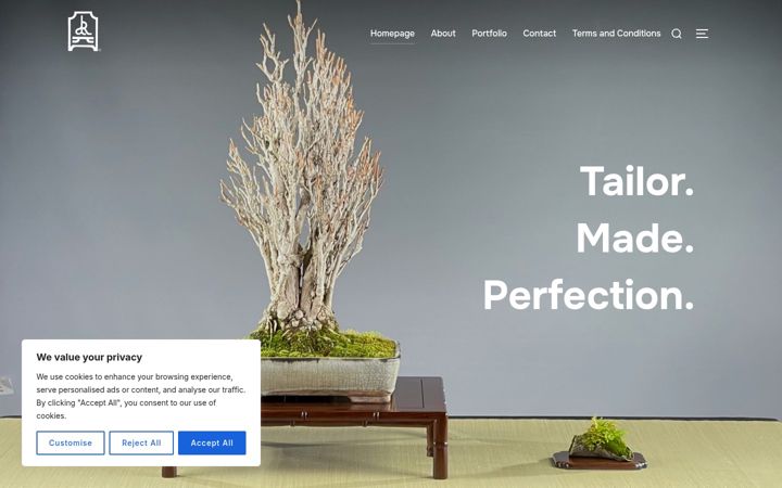 Screenshot of drbonsaitables.com