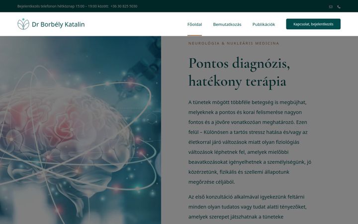 Screenshot of drborbelykatalin.hu