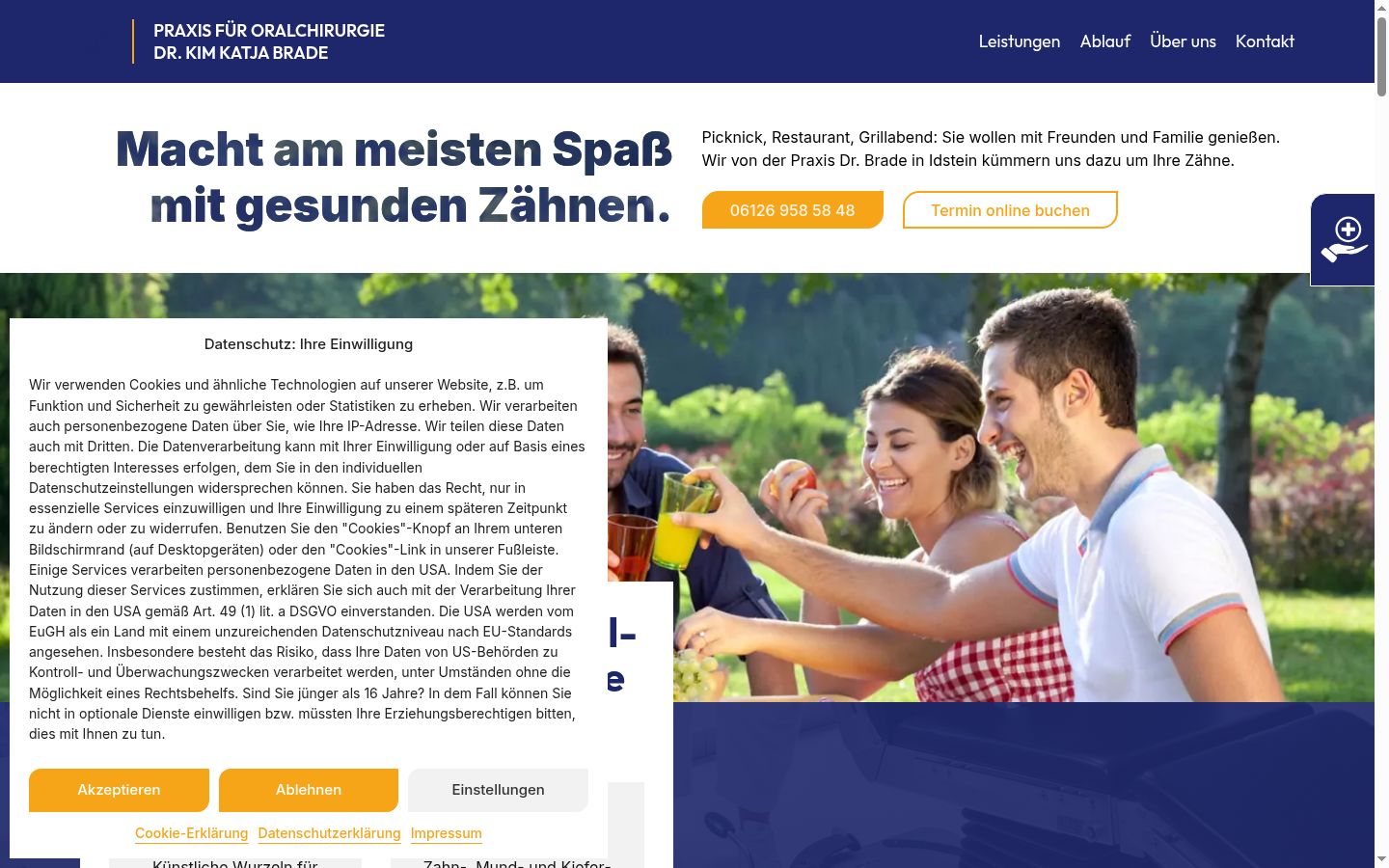 Sutikimo reklamjuostės, rodytos prieš bet kokią sąveiką, ekrano kopija