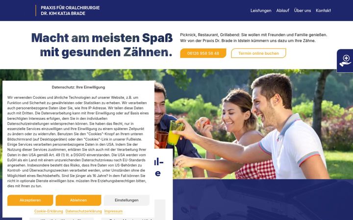 Captură de ecran a drbrade.de