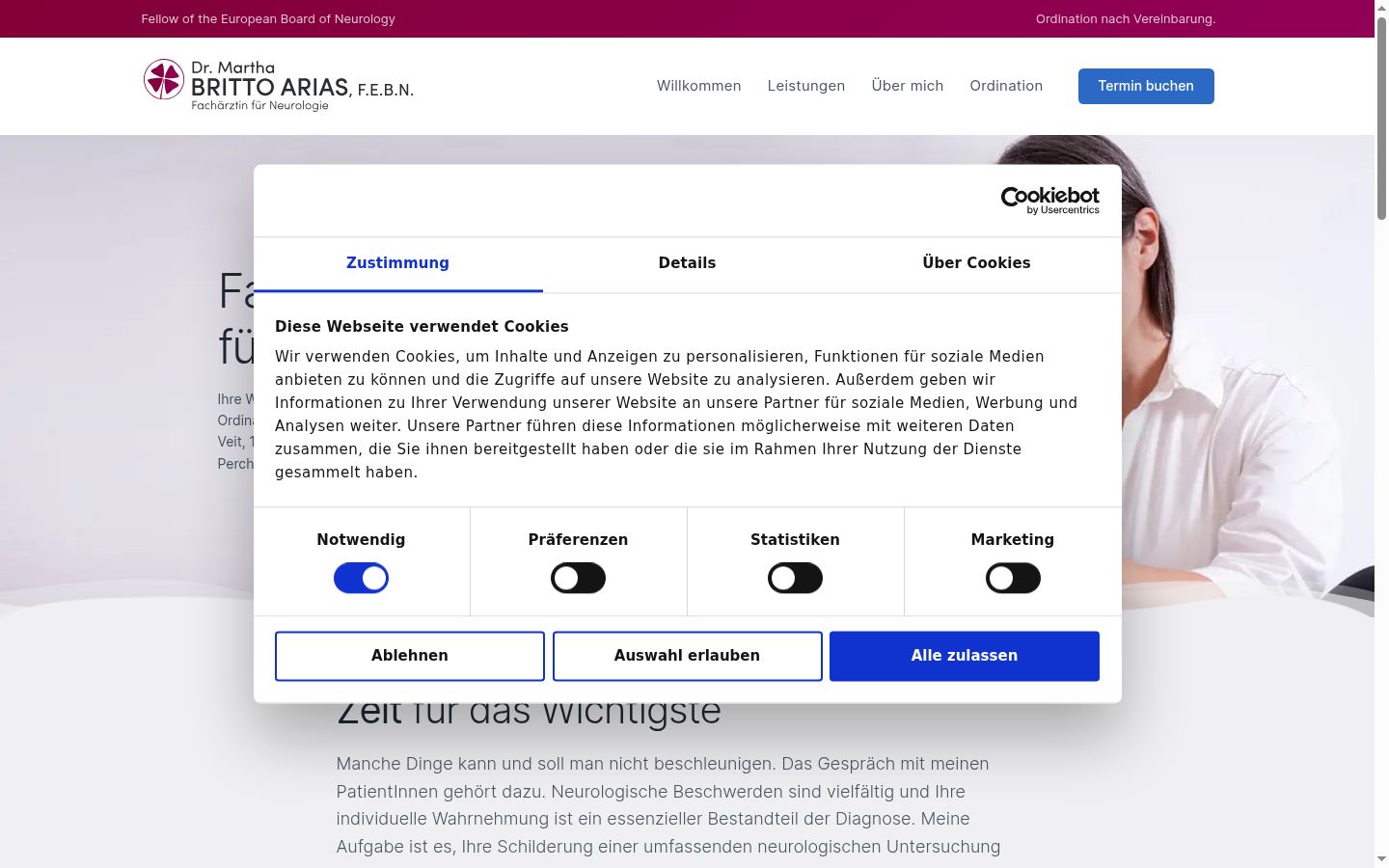 Zrzut ekranu banera zgody wyświetlanego przed jakąkolwiek interakcją