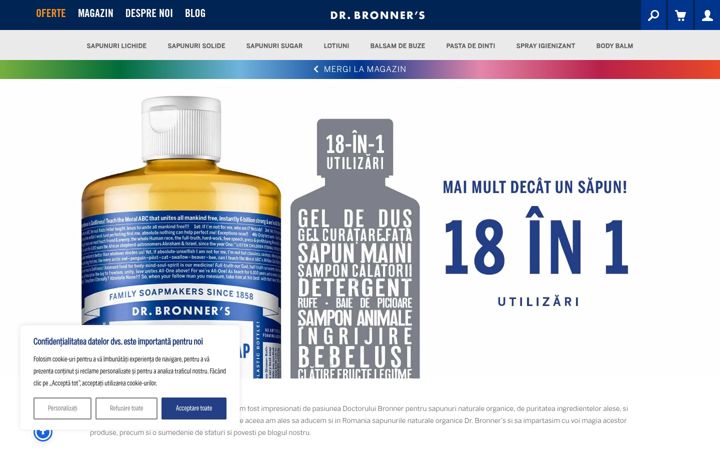 Screenshot of drbronner.ro