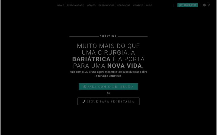 Екранна снимка на drbrunomaranhao.com.br