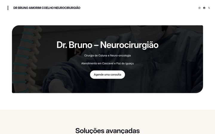 Екранна снимка на drbrunoneuro.com.br