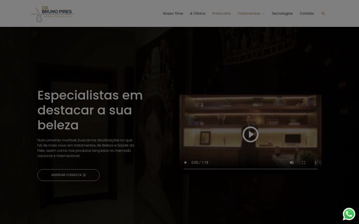 Екранна снимка на drbrunopires.com.br