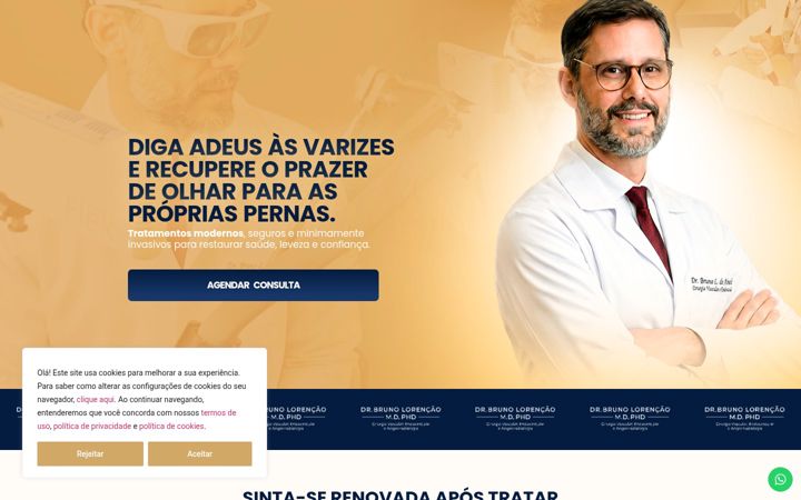 Екранна снимка на drbrunovascularbsb.com.br