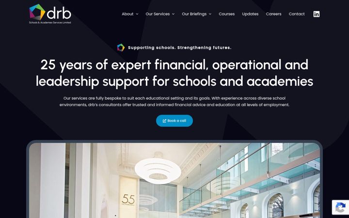 Snímek obrazovky drbschoolsandacademiesservices.co.uk