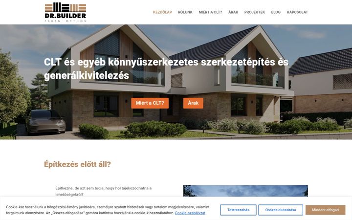 Screenshot of drbuilder.hu