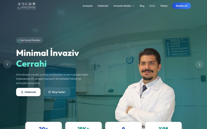 Screenshot of drburakonvural.com