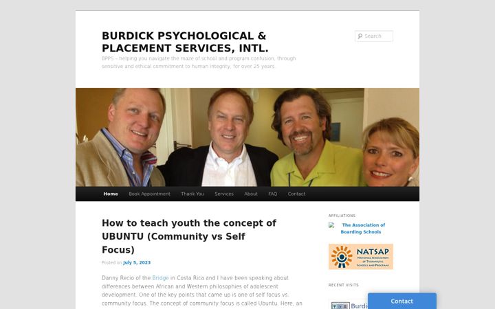 Screenshot of drburdick.com