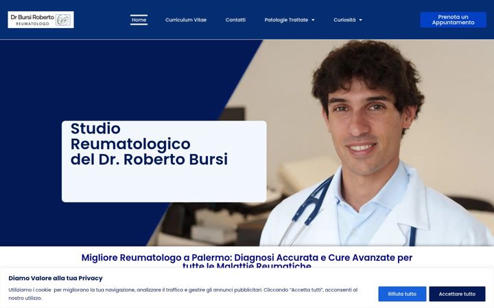 Screenshot of drbursireumatologo.it