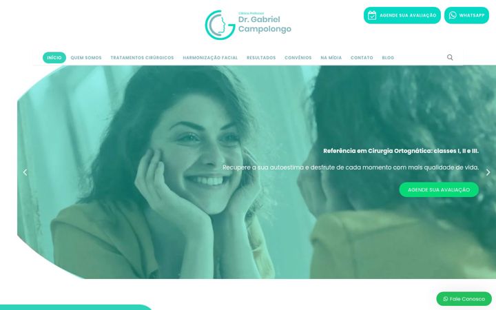 Екранна снимка на drcampolongo.com.br