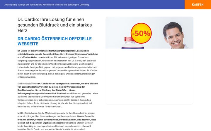 Kuvakaappaus sivustosta drcardioosterreich.com