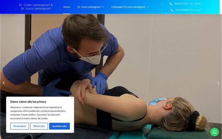 Screenshot of drcarlolampignani.it