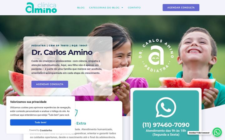 Екранна снимка на drcarlosamino.com.br
