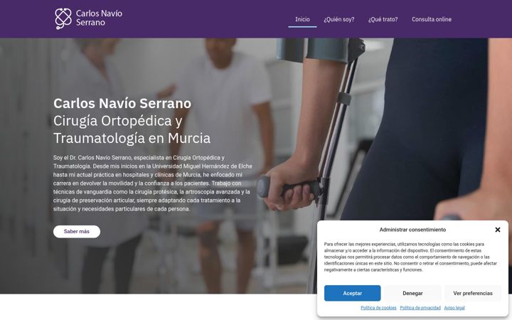 Screenshot of drcarlosnavio.com