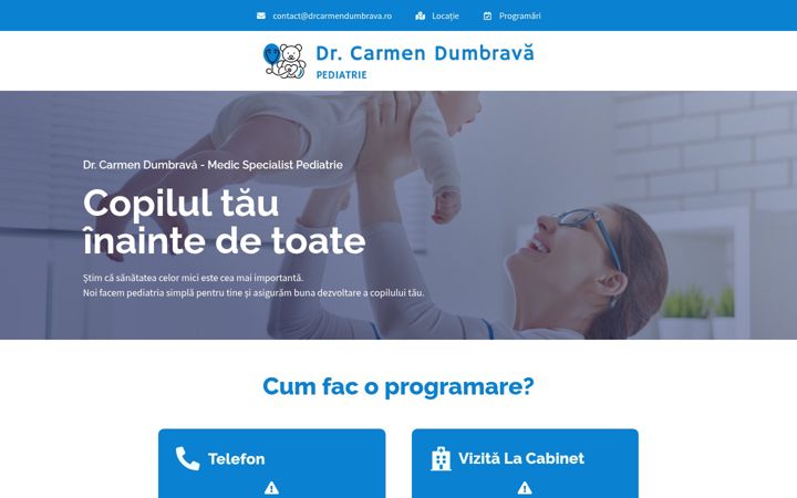 Screenshot of drcarmendumbrava.ro