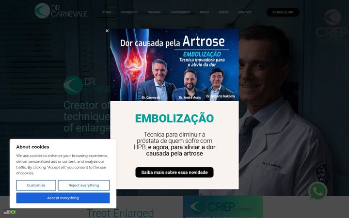 Screenshot von drcarnevale.com.br