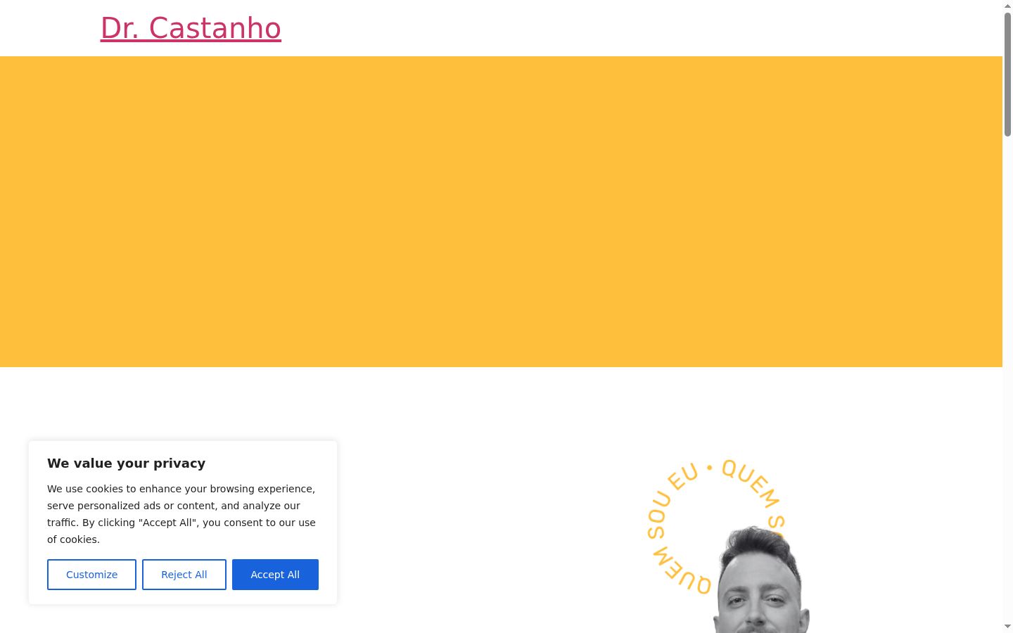 Screenshot van de toestemmingsbanner zoals getoond vóór enige interactie