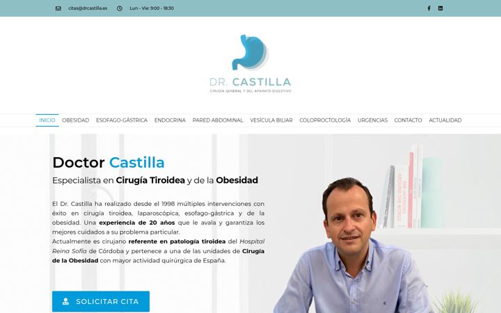 Zrzut ekranu drcastilla.es