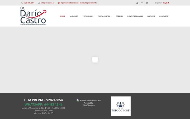 Zrzut ekranu drcastro.es