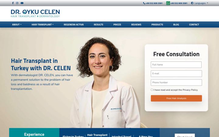Screenshot of drcelen.com