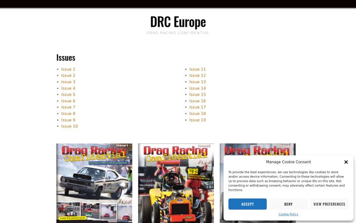 Snímek obrazovky drceurope.co.uk