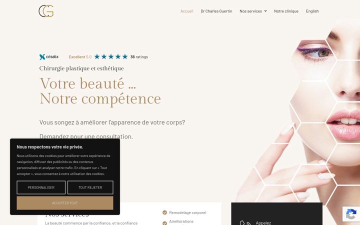 Screenshot of drcharlesguertin.com