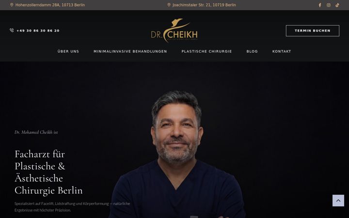 Screenshot of drcheikh.de