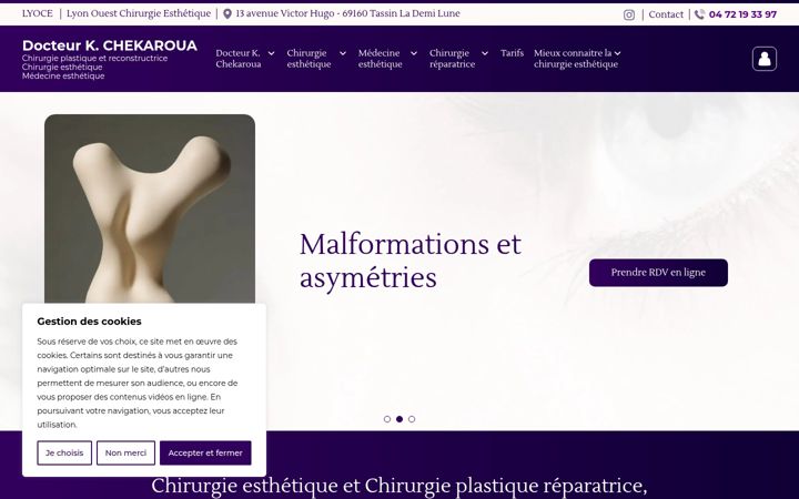 Captura de pantalla de drchekaroua.fr
