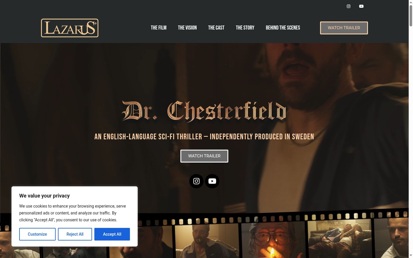 Screenshot του banner συγκατάθεσης που εμφανίστηκε πριν από οποιαδήποτε αλληλεπίδραση
