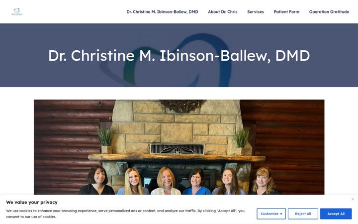 Screenshot of drchrisdmd.com
