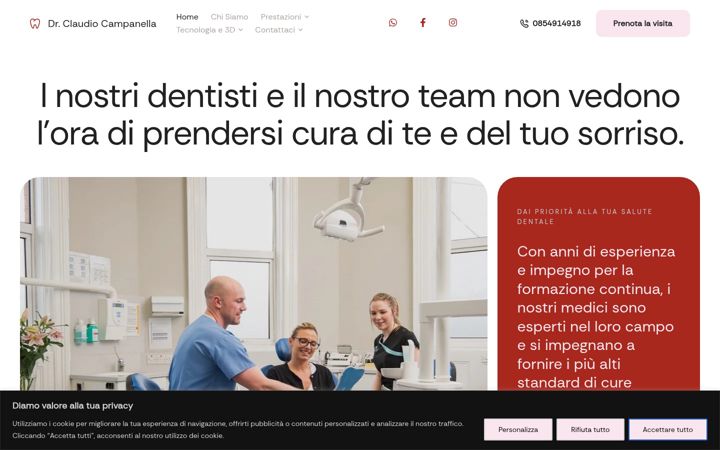 Screenshot of drclaudiocampanella.it