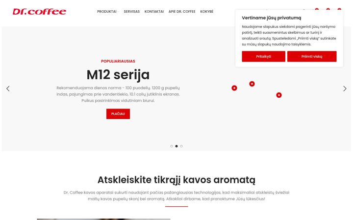 Snímek obrazovky drcoffee-lietuva.lt