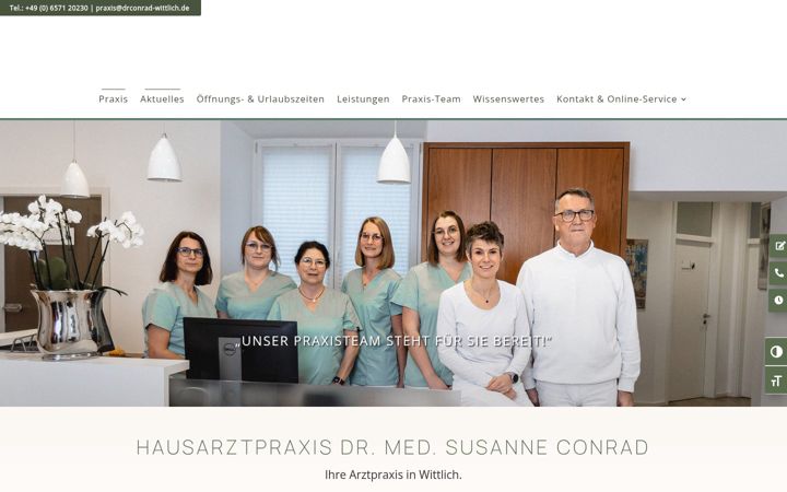 Skjámynd af drconrad-wittlich.de