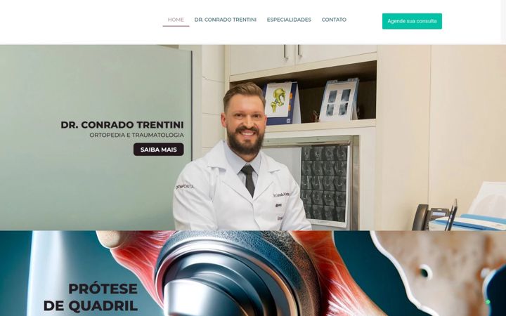 Screenshot von drconradotrentini.com.br