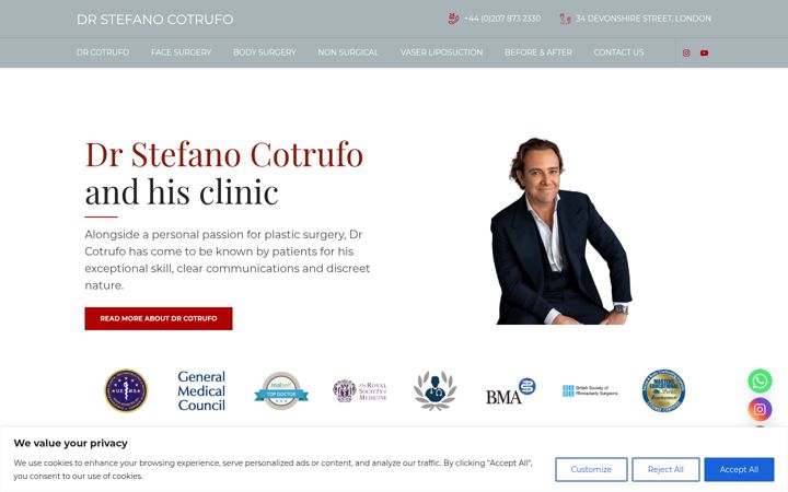 Snímek obrazovky drcotrufo.co.uk
