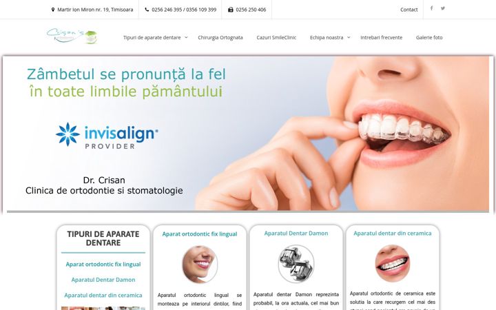 Screenshot of drcrisan.ro