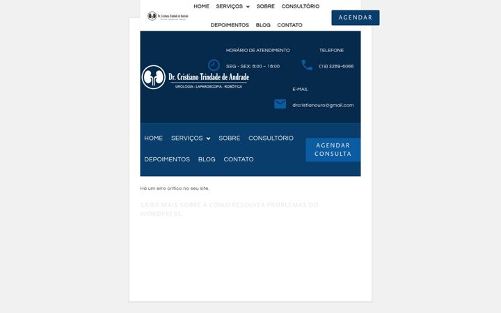Screenshot von drcristianotrindade.com.br