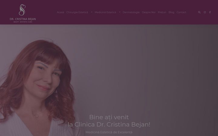 Screenshot of drcristinabejan.ro