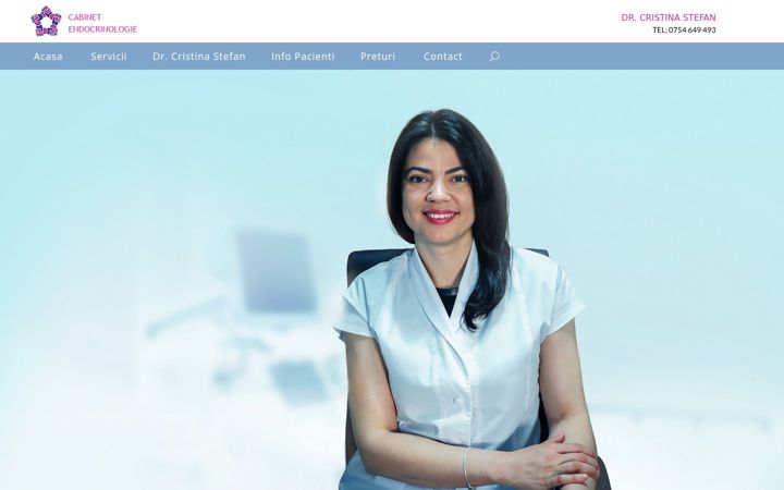 Screenshot of drcristinastefan.ro