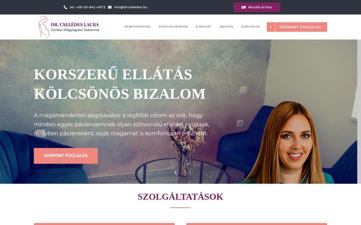 Ekrānuzņēmums no drcseledes.hu