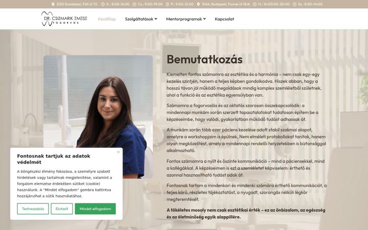 Ekrānuzņēmums no drcsizmarikemese.hu
