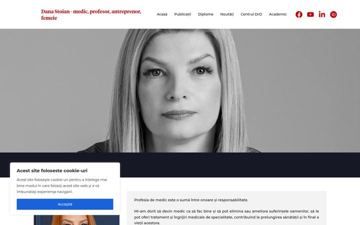 Screenshot of drdanastoian.ro